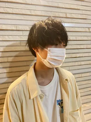ミディアム 坂本 昂史のヘアスタイル