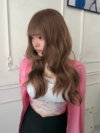 ロング カラー maisonHALU /古吉かやのヘアスタイル