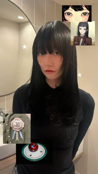山本 あのんのヘアスタイル