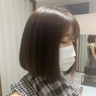 ショート カラー 🤍顔まわりカット/ ボブ/SHIMADAのヘアスタイル