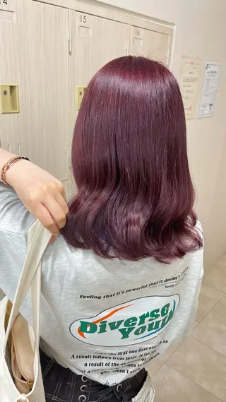 ミディアム カラー 暖色/ブリーチカラー 🎀 M i k uのヘアスタイル