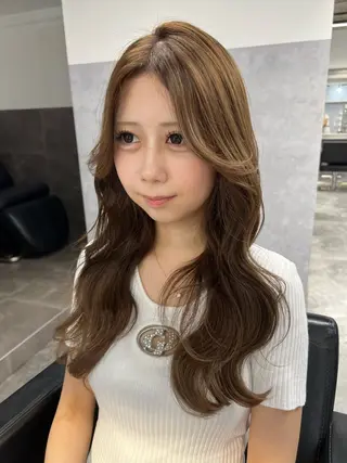 ロング カラー 透明感/レイヤー 🇰🇷tomonaのヘアスタイル