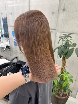 カラー Asami／名古屋／ ハイトーン／デザインのヘアスタイル