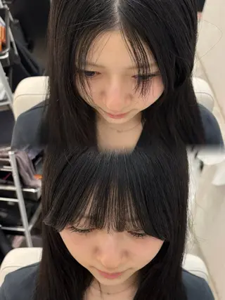 ロング 水島 悠香子のヘアスタイル