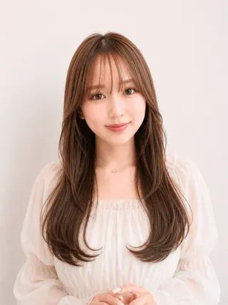 ロング 🧡くびれヘア/前髪 顔周り🧡久原結衣のヘアスタイル