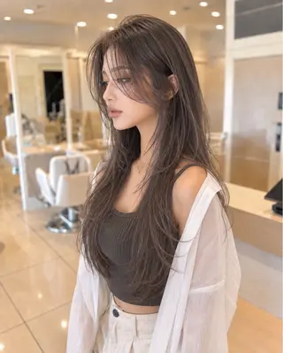 ロング カラー 金子 直樹のヘアスタイル