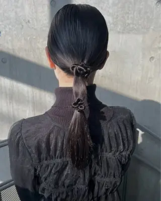 ロング ヘアアレンジ ヘアセット chamoのヘアスタイル