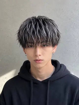 ショート カラー メンズ 🔮メンズ縮毛矯正 メンズパーマ💎竹永のヘアスタイル