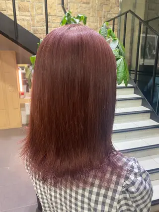 セミロング カラー ヘアアレンジ TSUNA 🌙 Lim 五反田のマツエク・マツパデザイン