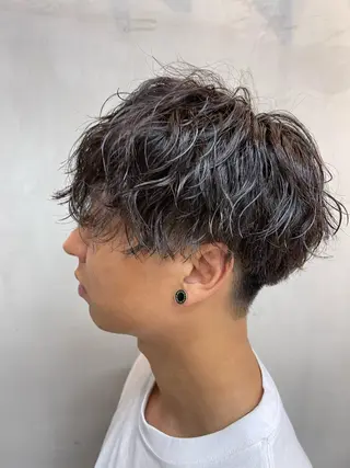 ショート パーマ メンズ 似合わせショート×透 明感/やじまたかしのヘアスタイル