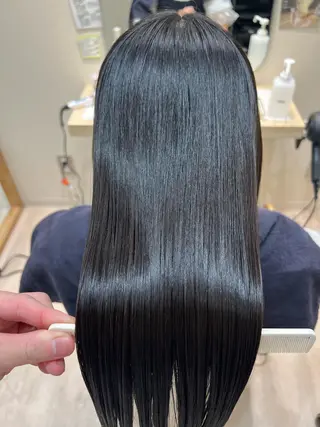 ロング カラー 外国人対応 佐久間のヘアスタイル