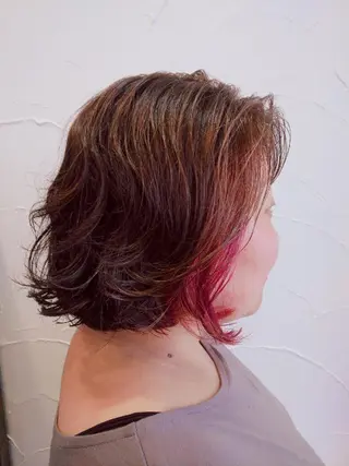 カラー 髪質改善＆白髪ぼかし カラー♡店長みやけ♡のヘアスタイル
