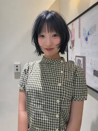 カラー 佐々木 遥菜のヘアスタイル