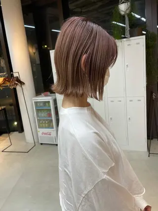 ミディアム カラー 似合わせショート×透 明感/やじまたかしのヘアスタイル