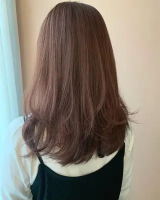 ロング カラー hubhair レイヤー/透明感のヘアスタイル