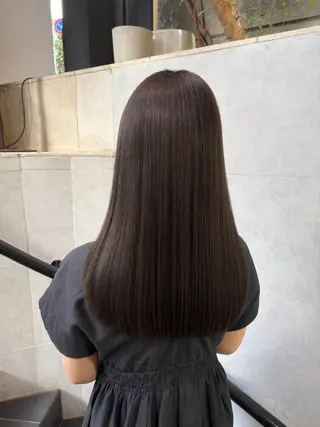 ロング 髪質改善ストレート/ 透明感カラー🥣🤍のヘアスタイル
