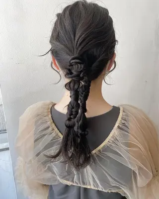 ロング ヘアアレンジ フレンチボブパーマ Yuukiのヘアスタイル