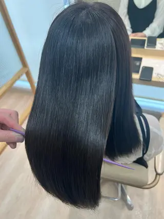 セミロング カラー 外国人対応 佐久間のヘアスタイル