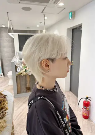 ショート ♡似合わせ ♡ハイトーン♡のヘアスタイル