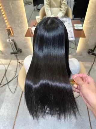 ロング 縮毛矯正/髪質改善 表参道/千田大地のヘアスタイル