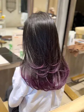 ロング カラー 高槻No.1🇰🇷 韓国ヘア 橋口陽太のヘアスタイル