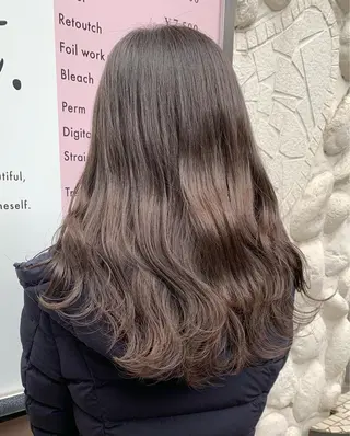 ロング カラー 樫原裕二/似合わせ カット/透明感カラーのヘアスタイル