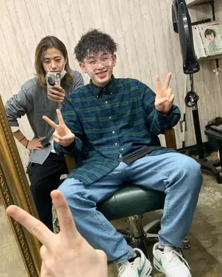 メンズ 勝河 怜楊のヘアスタイル