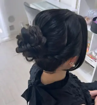 ロング ヘアアレンジ 大羅 海比のヘアスタイル