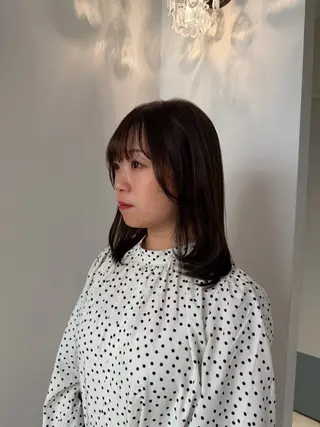 ミディアム 藤井佳音 /カットモデル募集のヘアスタイル