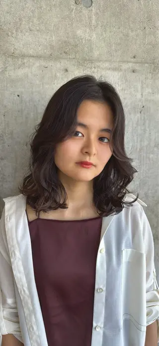 ミディアム パーマ 🎨デザイン🥇 美髪・艶髪 日暮千敬のヘアスタイル