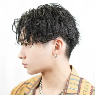 パーマ メンズ メンズ特化カットパー マカラー坂田柊のヘアスタイル