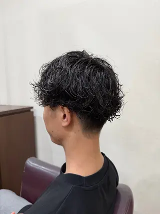 パーマ メンズ 仲井 充のヘアスタイル