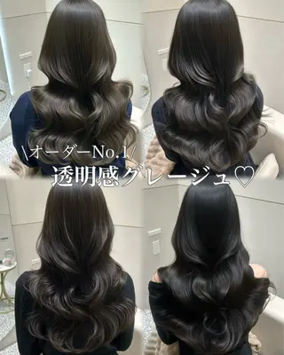 セミロング カラー 🩷韓国ヘア/ヨシン モリ🩷Maikaのヘアスタイル