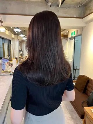セミロング MAYU 💚森下のヘアスタイル