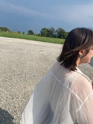 ミディアム レイヤーカット*艶* 蒲生四丁目*山保美月のヘアスタイル