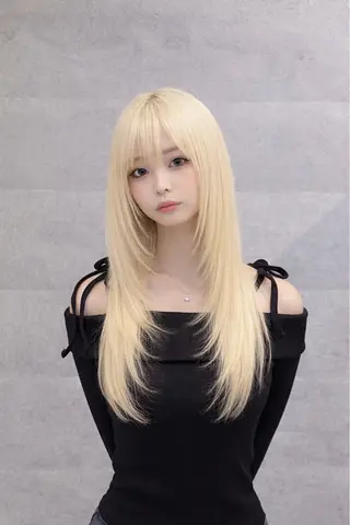 ロング カラー りん 🎀韓国スタイルのヘアスタイル