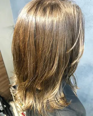 セミロング カラー ヘアアレンジ メンズ特化✂️栗原 侑也のヘアスタイル