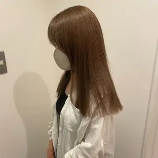 セミロング カラー ヘアアレンジ/ 暖色🩵hazukiのヘアスタイル