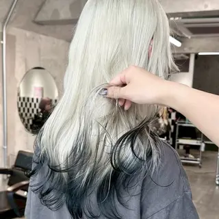 ロング カラー ヘアアレンジ ✨ブリーチカラー× 艶髪SUZU🛼🫧のヘアスタイル