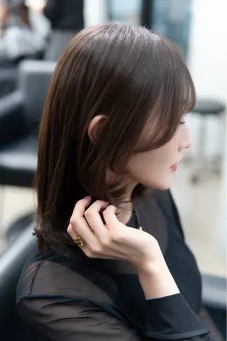 セミロング 髪質改善/ベージュ 🎀mikuのヘアスタイル