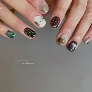 ネイル freex nail /ニュアンス/個性派のネイルデザイン