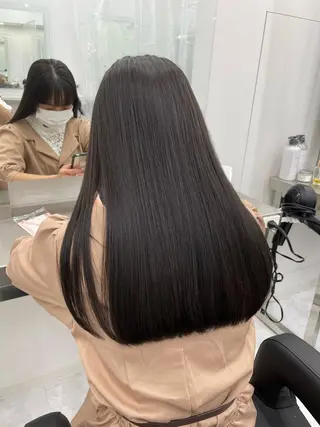 ロング ヘアアレンジ 縮毛矯正/髪質改善/ ブリーチ毛/木元渓太のヘアスタイル