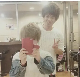 ショート カラー ワンホンレイヤー エクステづまのヘアスタイル