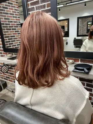 ミディアム カラー 田中 美沙希のヘアスタイル