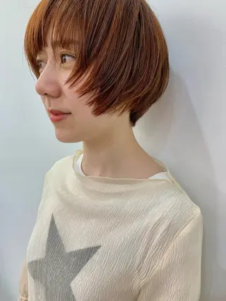 ショート カラー オカモト ハルカのヘアスタイル
