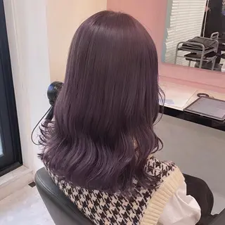ミディアム カラー ヘアアレンジ 💕上野美容師☁ ブリーチ💖サワのヘアスタイル