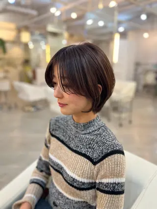 ショート フルカワ リナのヘアスタイル