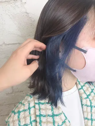 セミロング カラー ️韓国ヘア/レイヤー カット❤️Yūkaのヘアスタイル