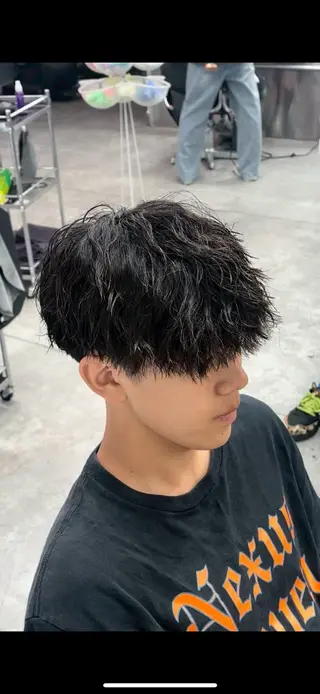 パーマ メンズ センターパート特化 🌹RIO🌹のヘアスタイル