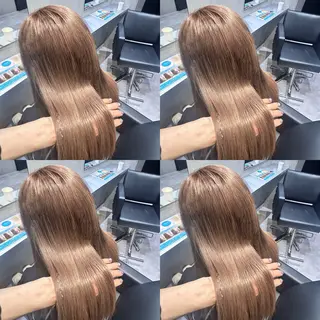 ロング カラー 艶髪×透明感カラー もかのヘアスタイル